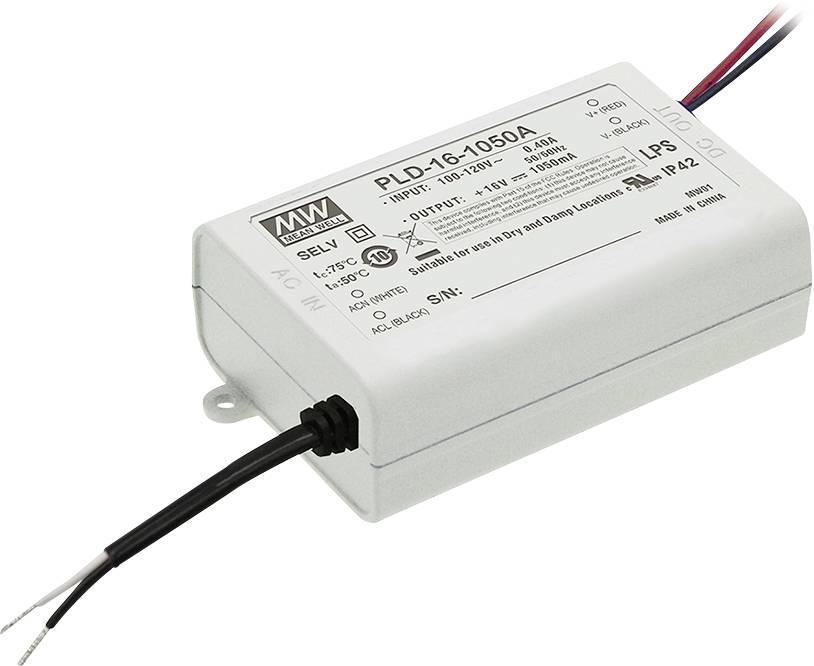 Driver LED Mean Well PLD-16-700B 16-24 V DC 700 mA