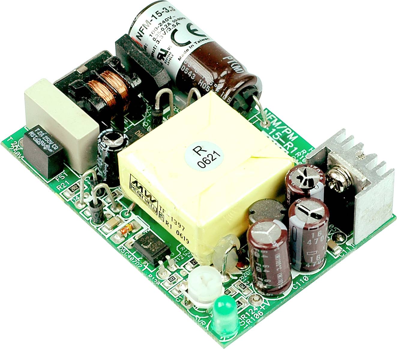 Module d'alimentation CA/CC, ouvert Mean Well NFM-15-3.3 3.3 V/DC 3.5 A 11.5 W