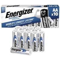 Energizer Ultimate FR6 Pile LR6 (AA) lithium 3000 mAh 1.5 V 10 pc(s) Energizer Ultimate FR6 Pile LR6 (AA) lithium 3000 mAh 1.5 V 10 pc(s)