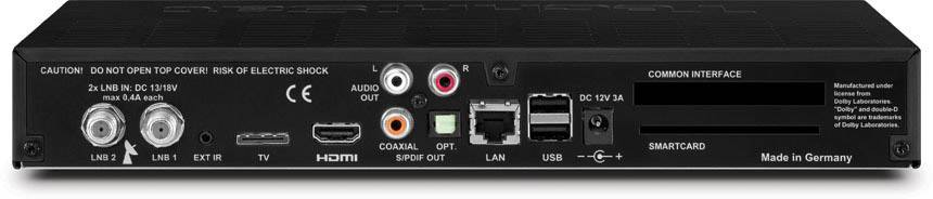 Récepteur SAT HD TechniSat DIGIT ISIO S2 Schwarz fonction enregistrement, bus CI+, double tuner Nombre de tuners: 2