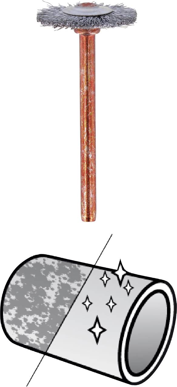 Brosse en acier inoxydable Dremel 530 26150530JA N/A N/A Diam. tige 3.2 mm 2 pc(s)