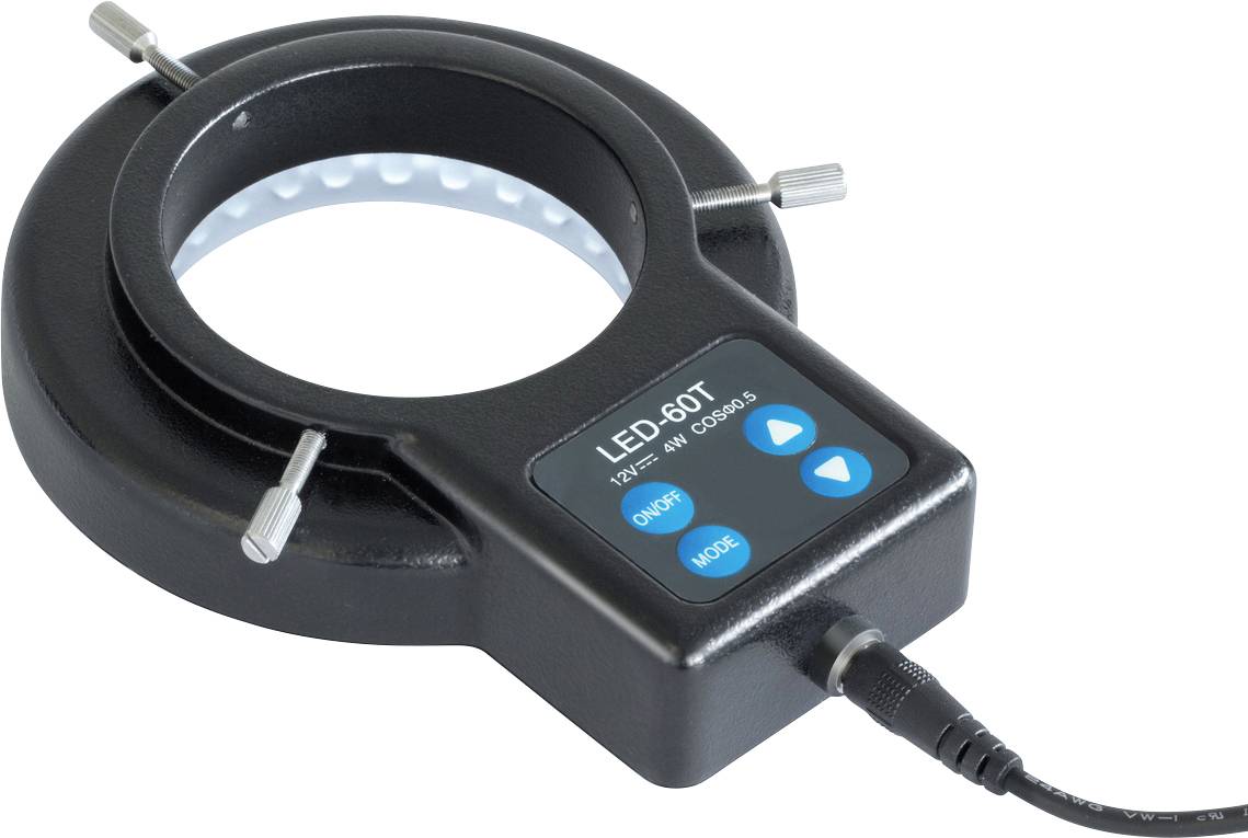 Anneau d'éclairage LED 3W 6500-7000 K, intensité variable, segmentable Kern OZB-A4572