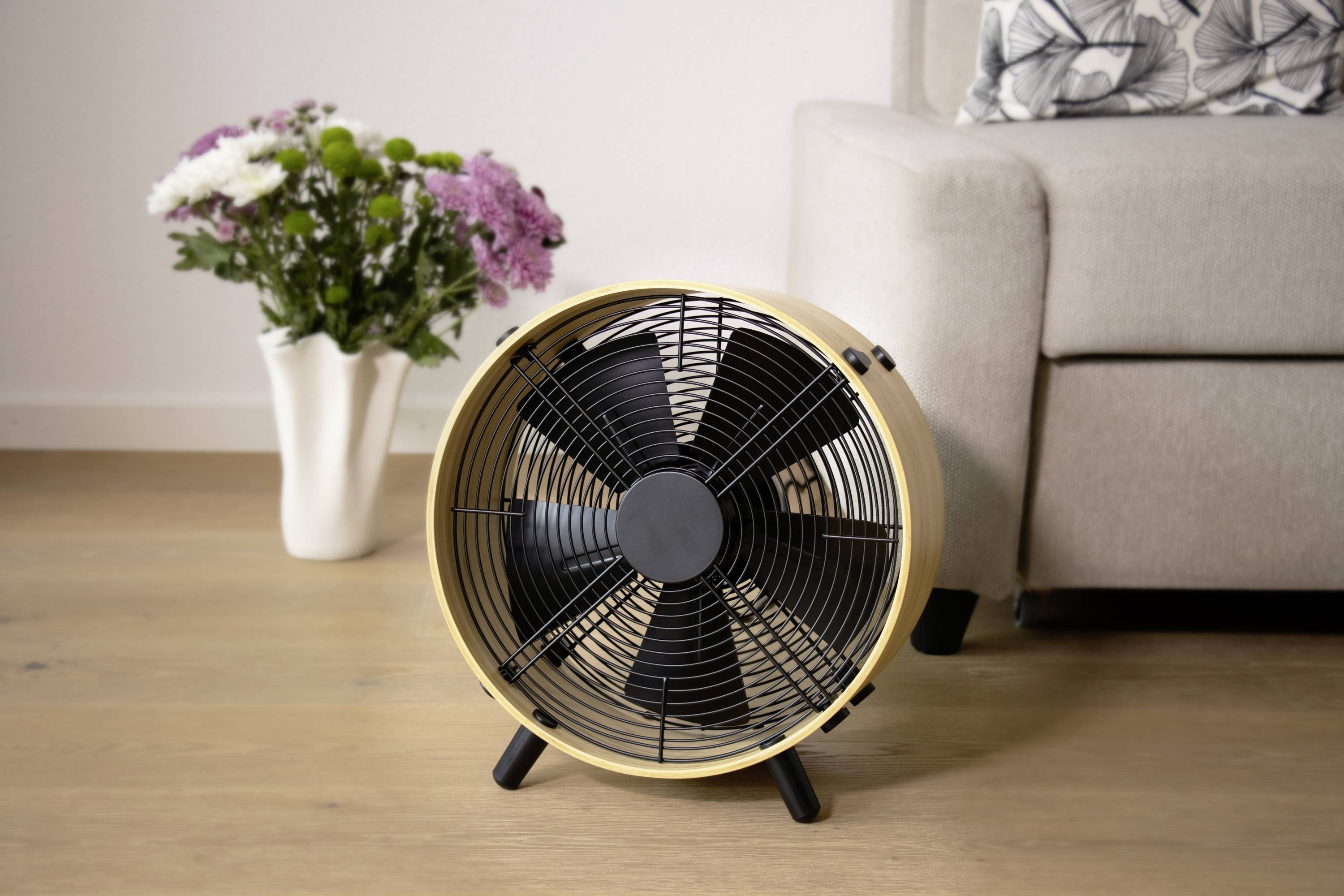 Stadler Form Otto Ventilateur de sol 50 W (Ø x H) 35 cm x 376 mm bambou