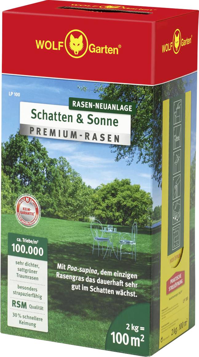 WOLF-Garten 3820040 Semences pour gazon LP 100 SUPRA 100 m² 1 pc(s)