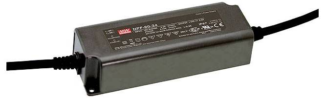 Driver LED MEAN WELL NPF-60-48 48 V 1.25 A Courant constant+tension constante
