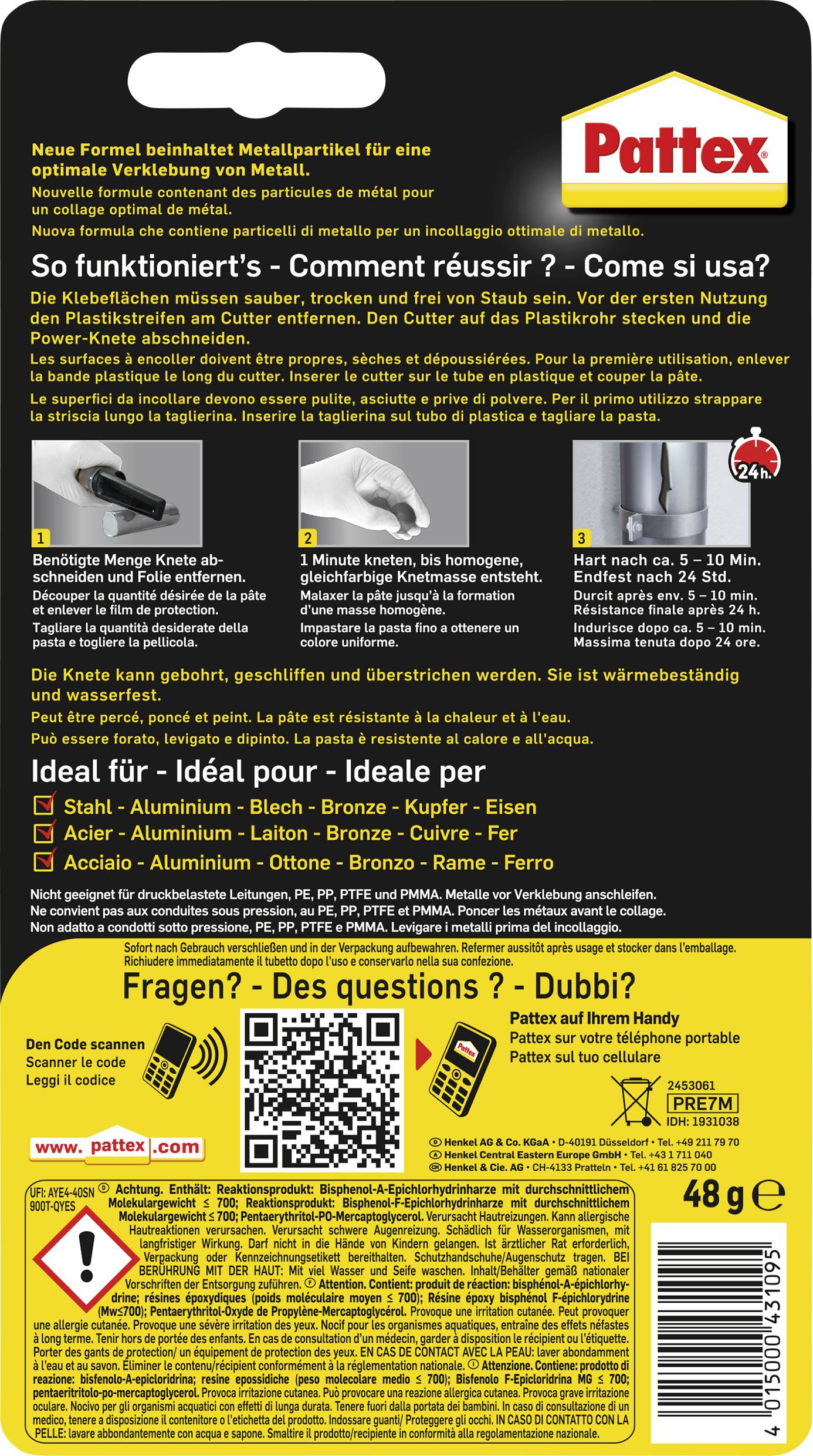 Métal malléable Pattex PRE7M 48 g