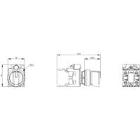 Siemens 3SU11002BL601NA0 3SU1100-2BL60-1NA0 Commutateur à manette collerette plastique noir, blanc 2 x 45 ° 1 pc(s) Siemens 3SU11002BL601NA0 3SU1100-2BL60-1NA0 Commutateur à manette collerette plastique noir, blanc 2 x 45 ° 1 pc(s)