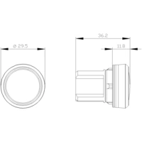 Siemens 3SU1001-6AA20-0AA0 Voyant lumineux plat rouge 1 pc(s) Siemens 3SU1001-6AA20-0AA0 Voyant lumineux plat rouge 1 pc(s)