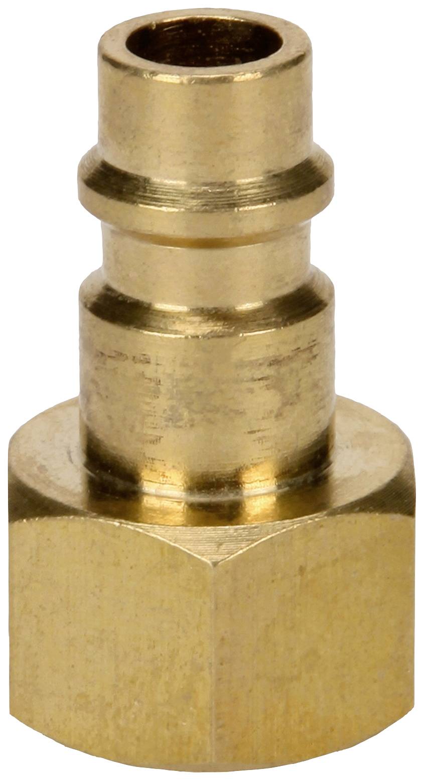 Raccord de serrage en laiton pour systèmes pneumatiques, de forme cylindrique avec connexion hexagonale, adapté pour le raccordement de tuyaux pneumatiques.