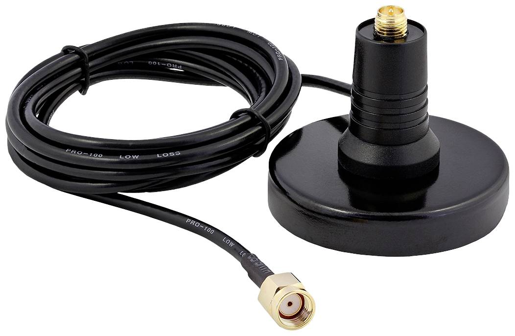 Antenne magnétique avec câble 1.5 m et connecteur RP-SMA Ixxat Magnetfuß-Antenne RP-SMA Stecker 1 pc(s)