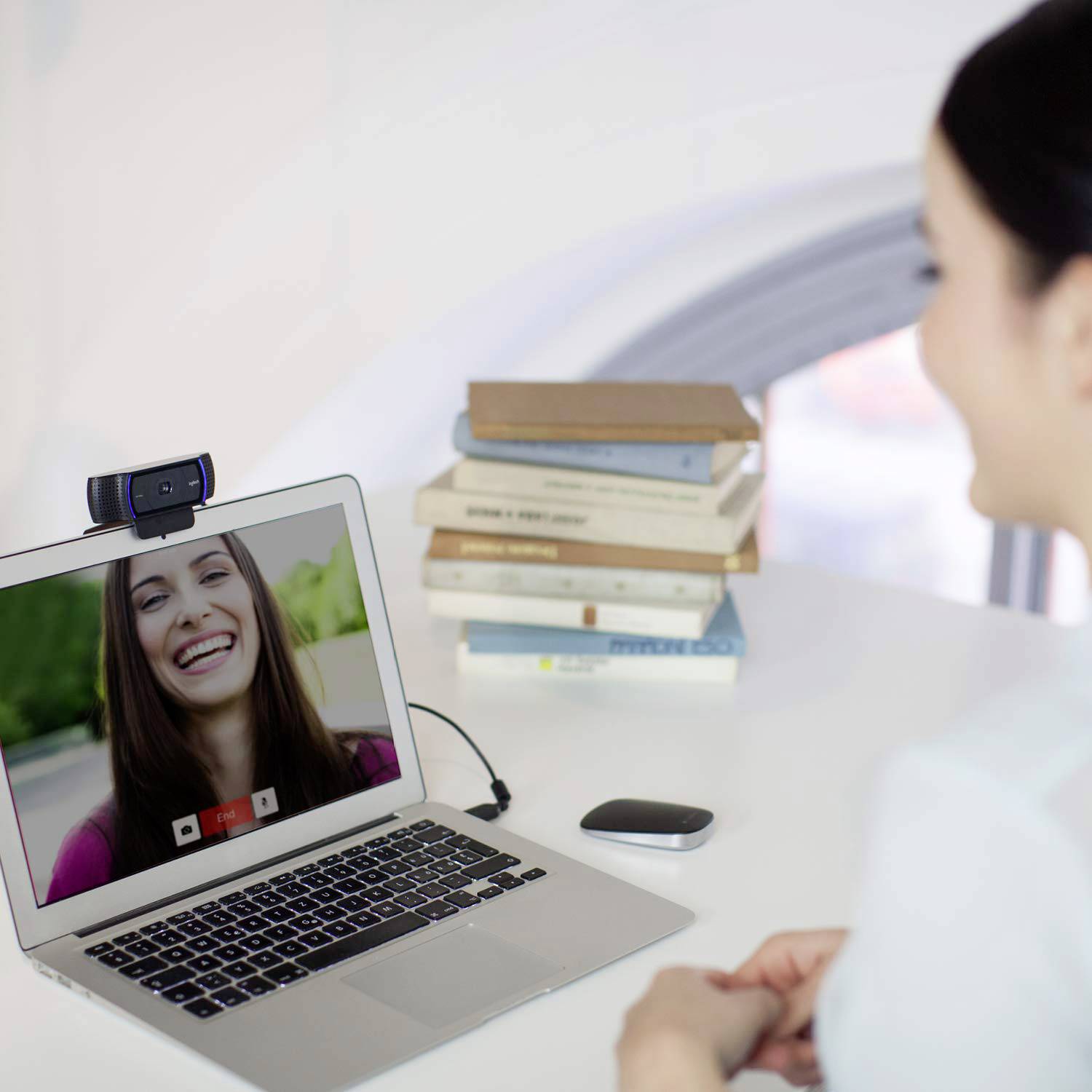 Webcam Full HD Logitech HD Pro C920 support à pince 1920 x 1080 Pixel