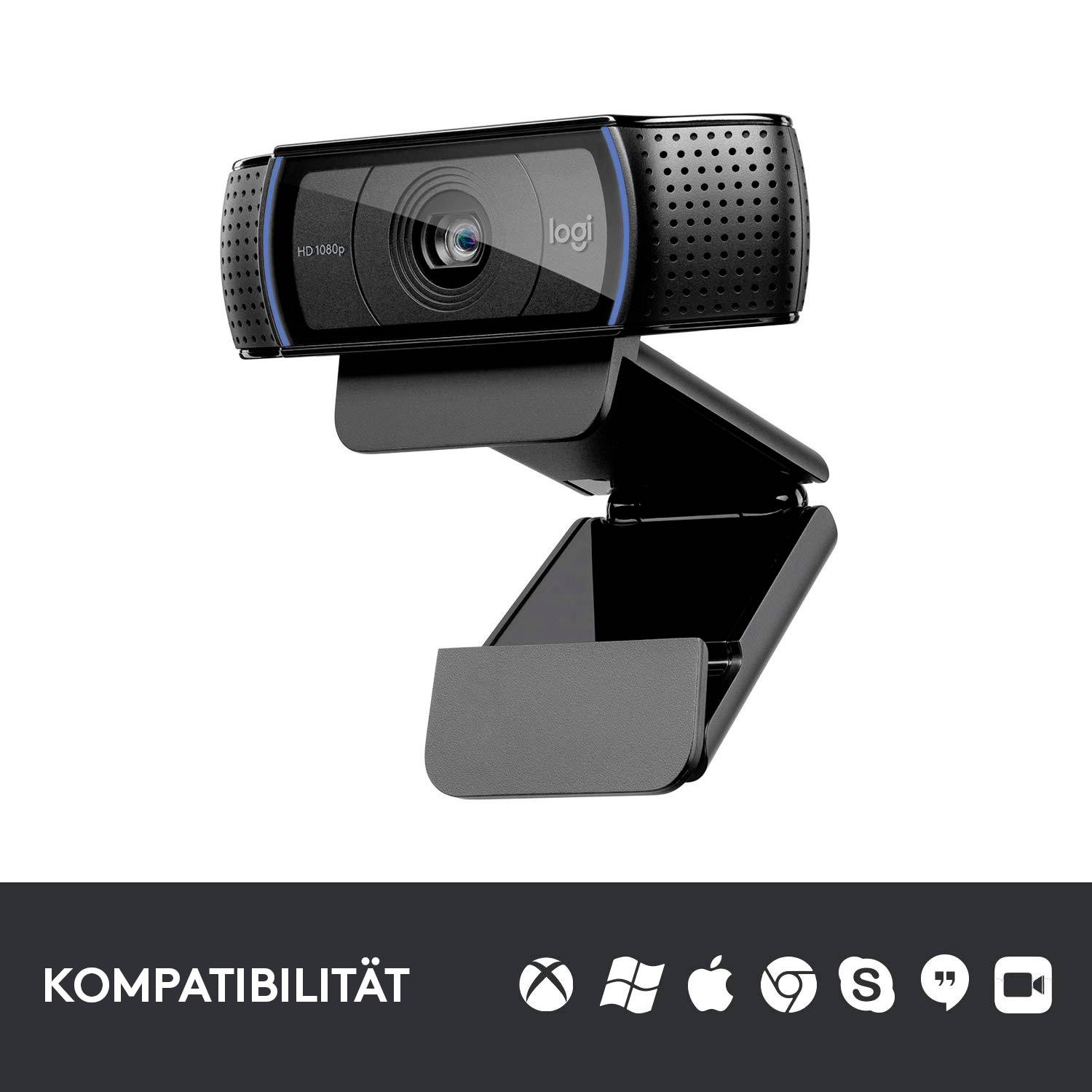 Webcam Full HD Logitech HD Pro C920 support à pince 1920 x 1080 Pixel