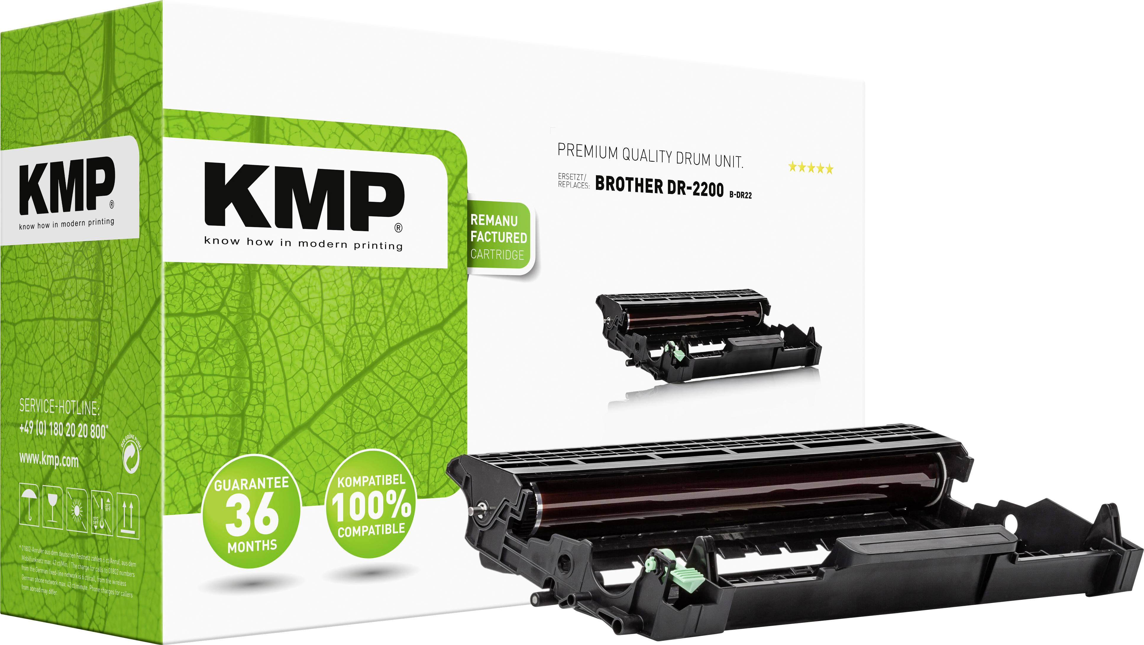 Tambour KMP B-DR22 remplace Brother DR-2200, DR2200 compatible noir 12000 pages