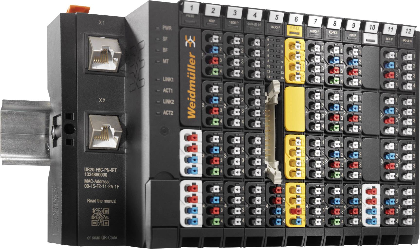 Weidmüller UR20-4AI-UI-16-DIAG-HD 1506910000 API - Module d'entrée 24 V/DC