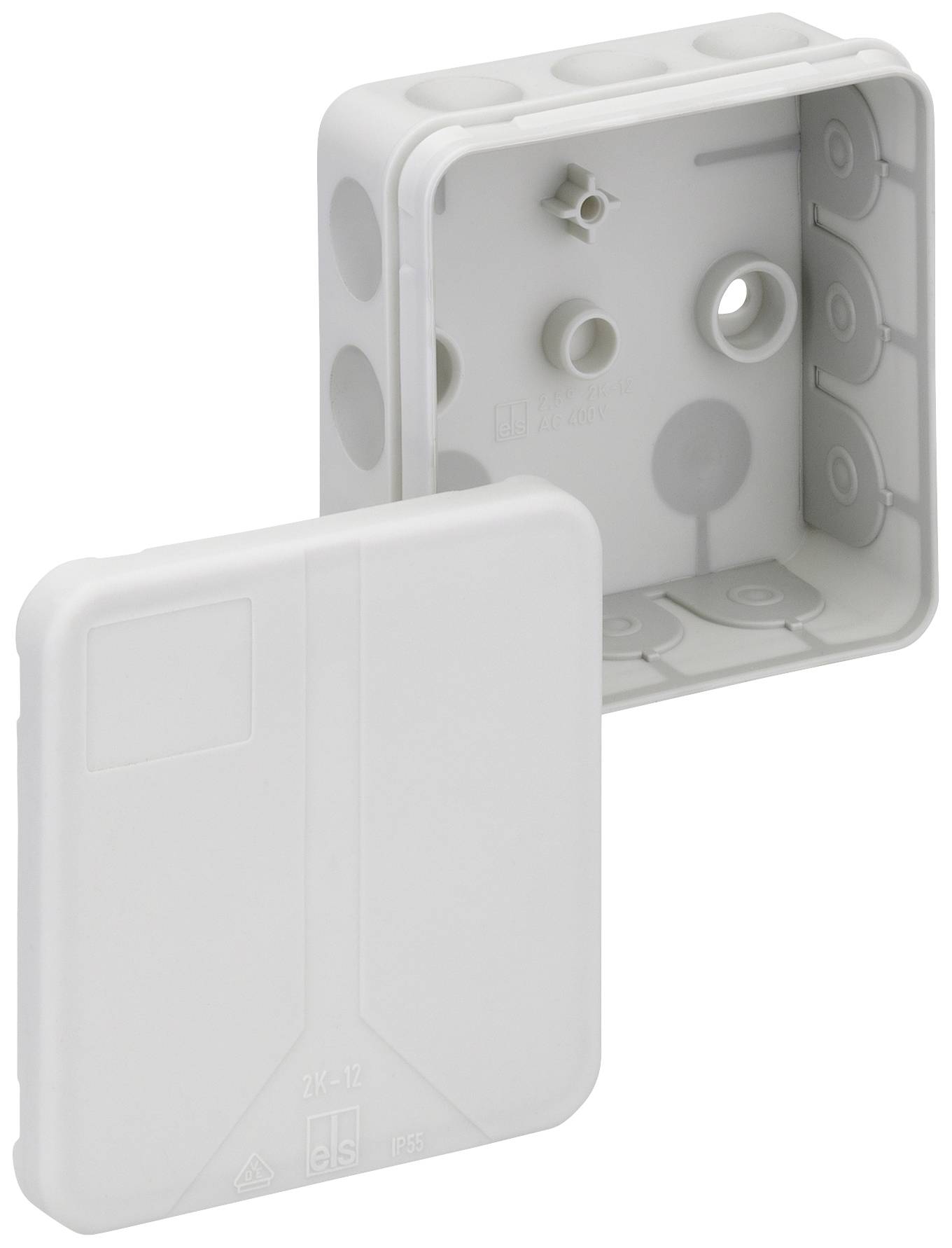 Boîte de raccordement Spelsberg 34491201 (L x l x H) 85 x 85 x 37 mm gris IP55