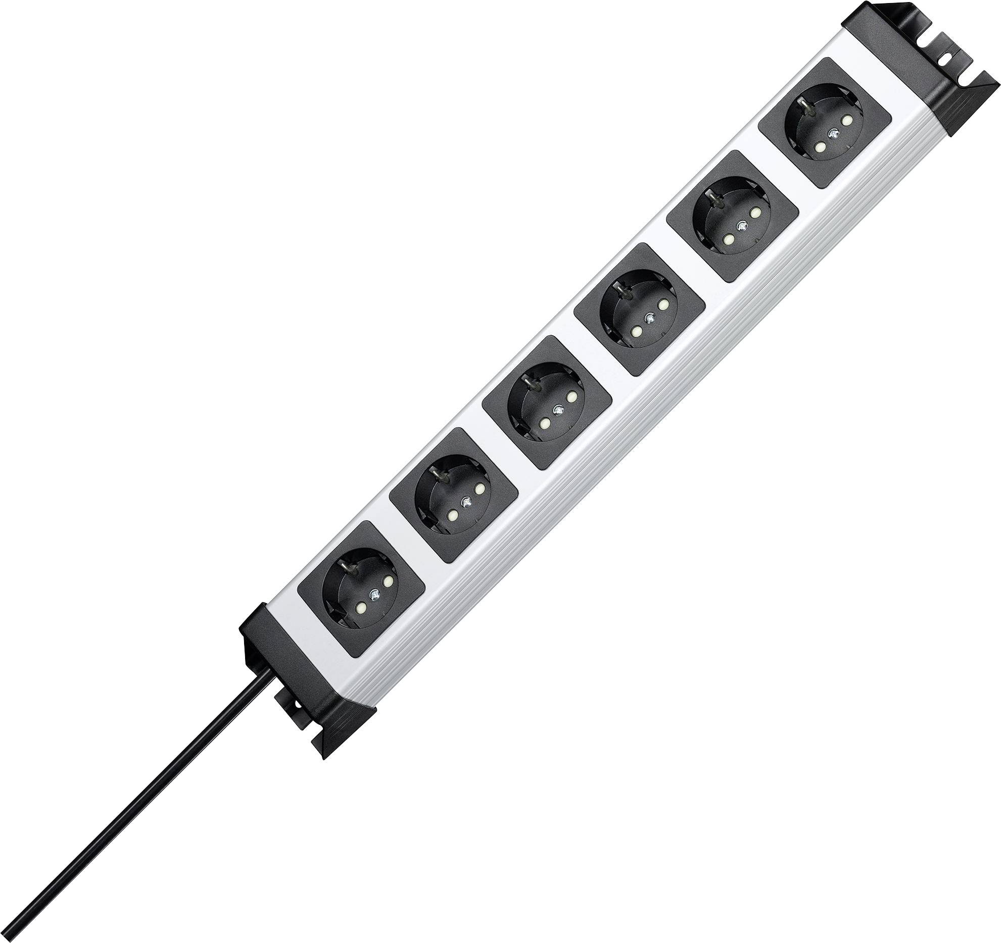 Multiprise x6 Kopp POWERversal 226720018 IP20 gris, noir