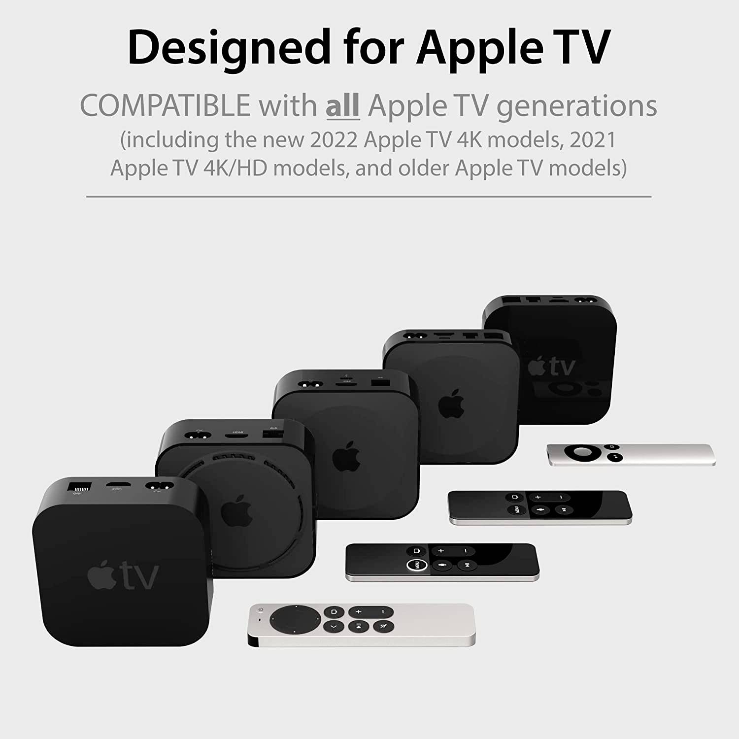 Système de montage pour téléviseurs Apple TV (gén 2, 3, 4, 5, 6 et 4k 2022)