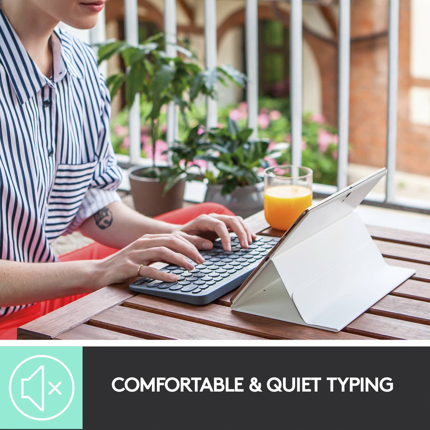 Clavier Logitech K380 Multi-Device Bluetooth® Keyboard gris foncé