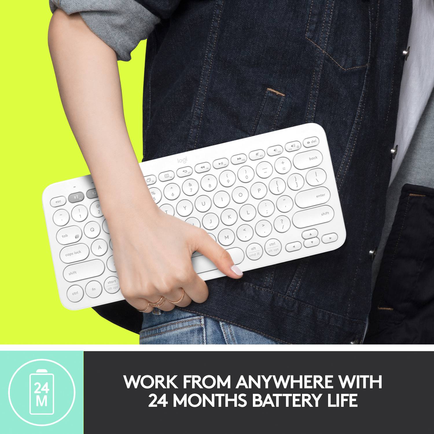 Clavier Logitech K380 Multi-Device Bluetooth® Keyboard gris foncé