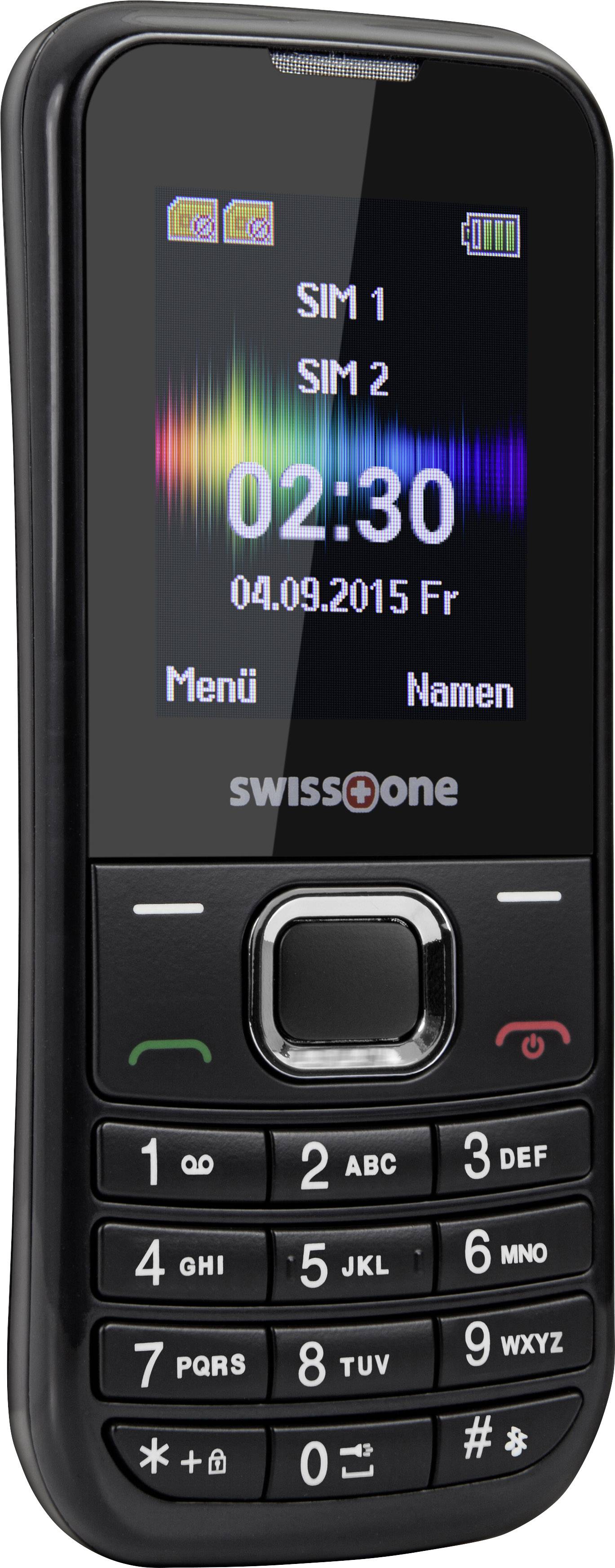Téléphone portable double SIM 1.77 pouces swisstone SC 230 noir