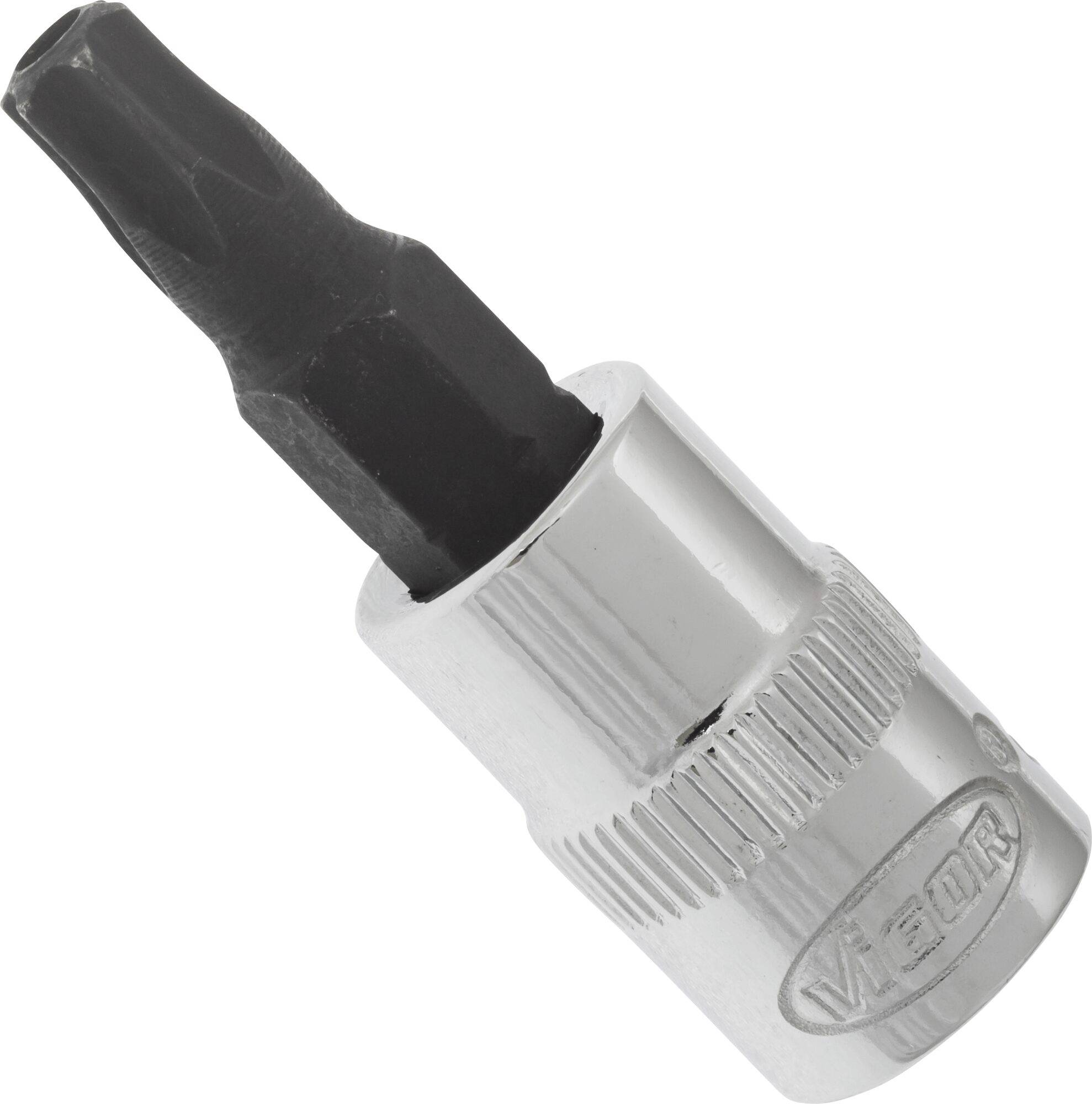 Douille-embout 6 pans BO TR 10 Longueur: 37 mm Vigor V2136 Propulseur: 1/4" (6.3 mm)