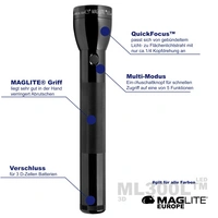 Lampe de poche Mag-Lite ML300L LED à pile(s) 487 lm 566 g Lampe de poche Mag-Lite ML300L LED à pile(s) 487 lm 566 g