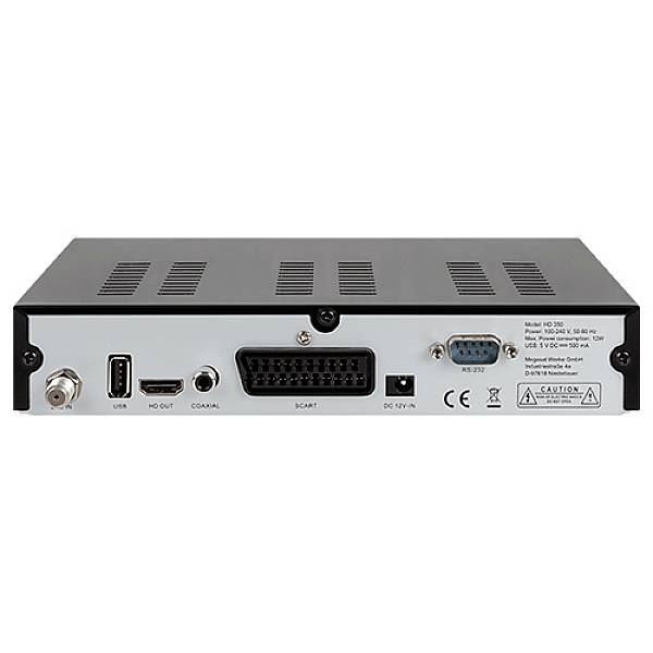 MegaSat HD 350 Récepteur SAT HD fonctionnement à 1 câble possible, USB à l'avant Nombre de tuners: 1
