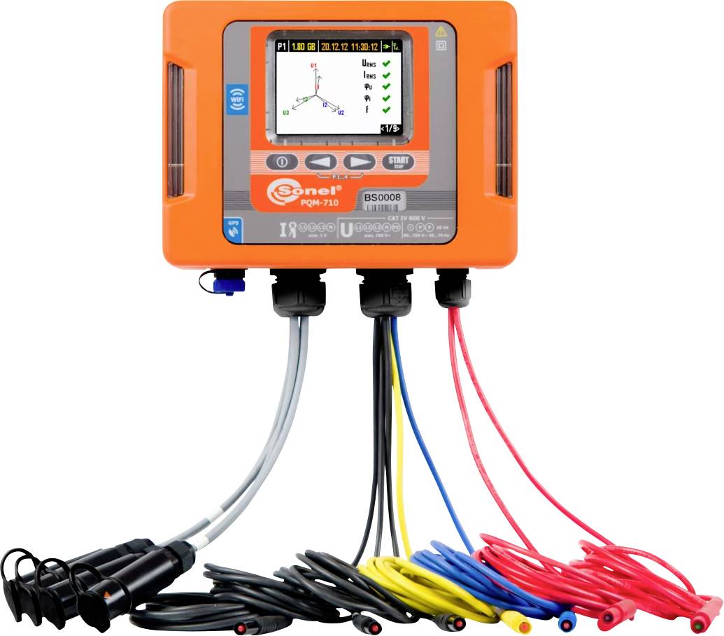 Sonel PQM-710 Analyseur de réseau monophasé, triphasé avec fonction enregistreur