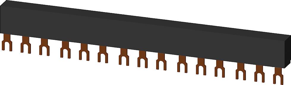 Une puce électronique avec plusieurs broches de connexion métalliques, alignées horizontalement.