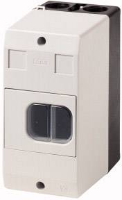 Boîtier vide Eaton CI-PKZ01-G 281404 montage en saillie, avec interrupteur, avec membrane (L x l x H) 80 x 97 x 160 mm gris