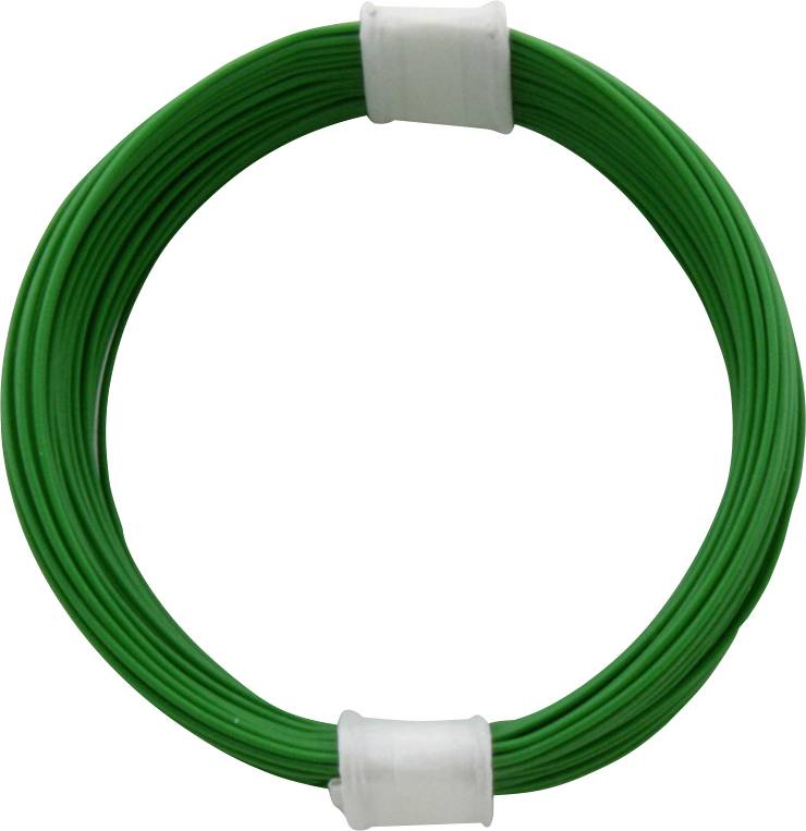 Fil de câblage Donau Elektronik 110-4 1 x 0.04 mm² vert 10 m