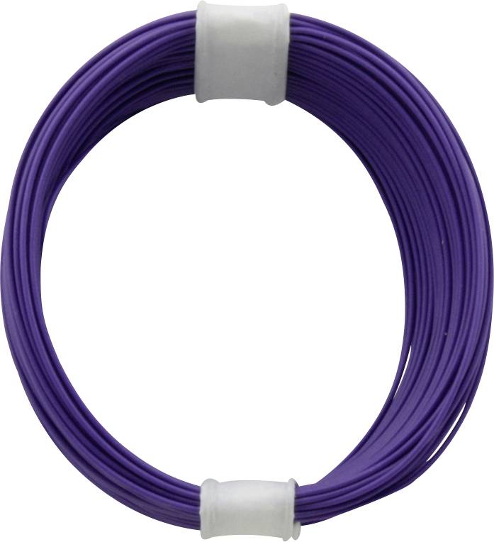 Fil de câblage Donau Elektronik 110-6 1 x 0.04 mm² violet 10 m