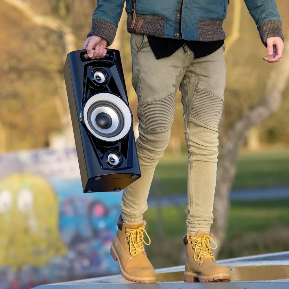 Système karaoké Reflexion PS07BT Spécificités Hi-Fi: avec fonction karaoké, avec microphone, lumière d'ambiance, rechargeable