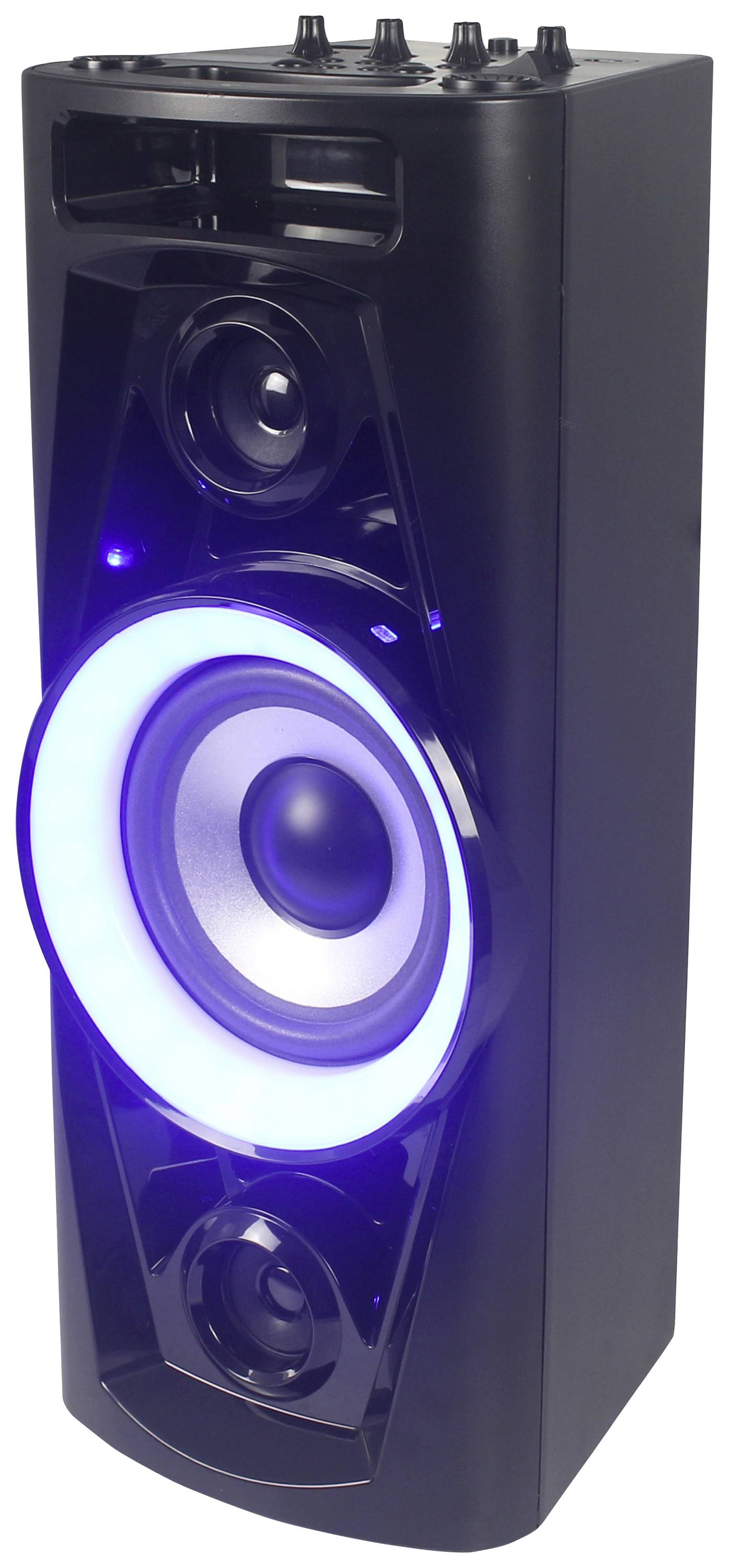 Système karaoké Reflexion PS07BT Spécificités Hi-Fi: avec fonction karaoké, avec microphone, lumière d'ambiance, rechargeable