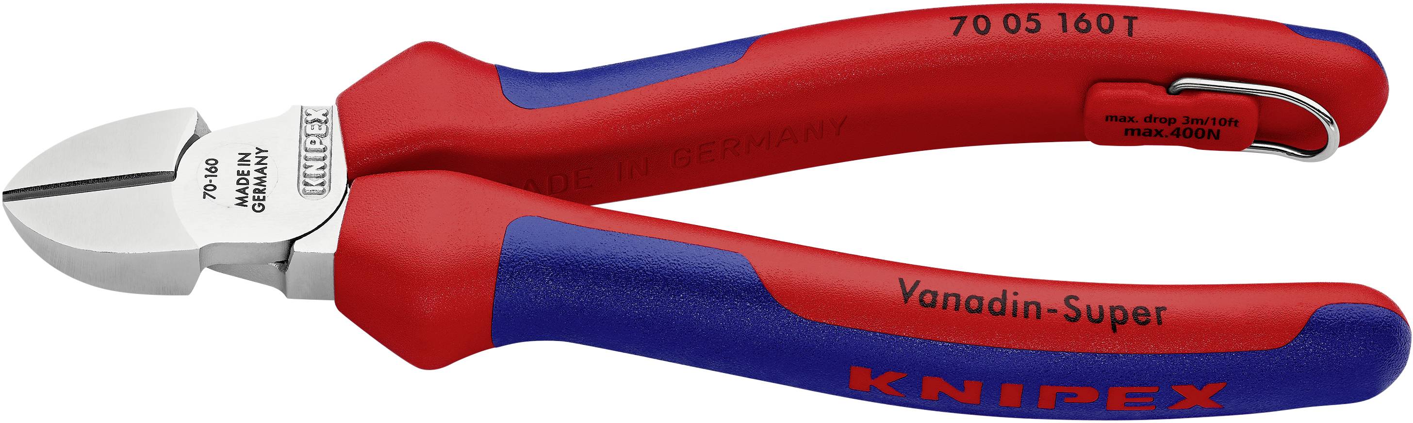 Pince coupante diagonale avec oeillet de fixation Knipex 70 05 160 T 160 mm 1 pc(s)