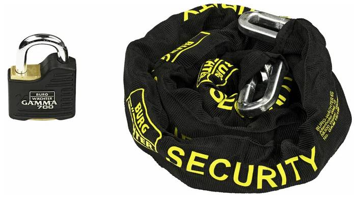 Burg Wächter 28270 Attache pour chaîne avec serrure à clé