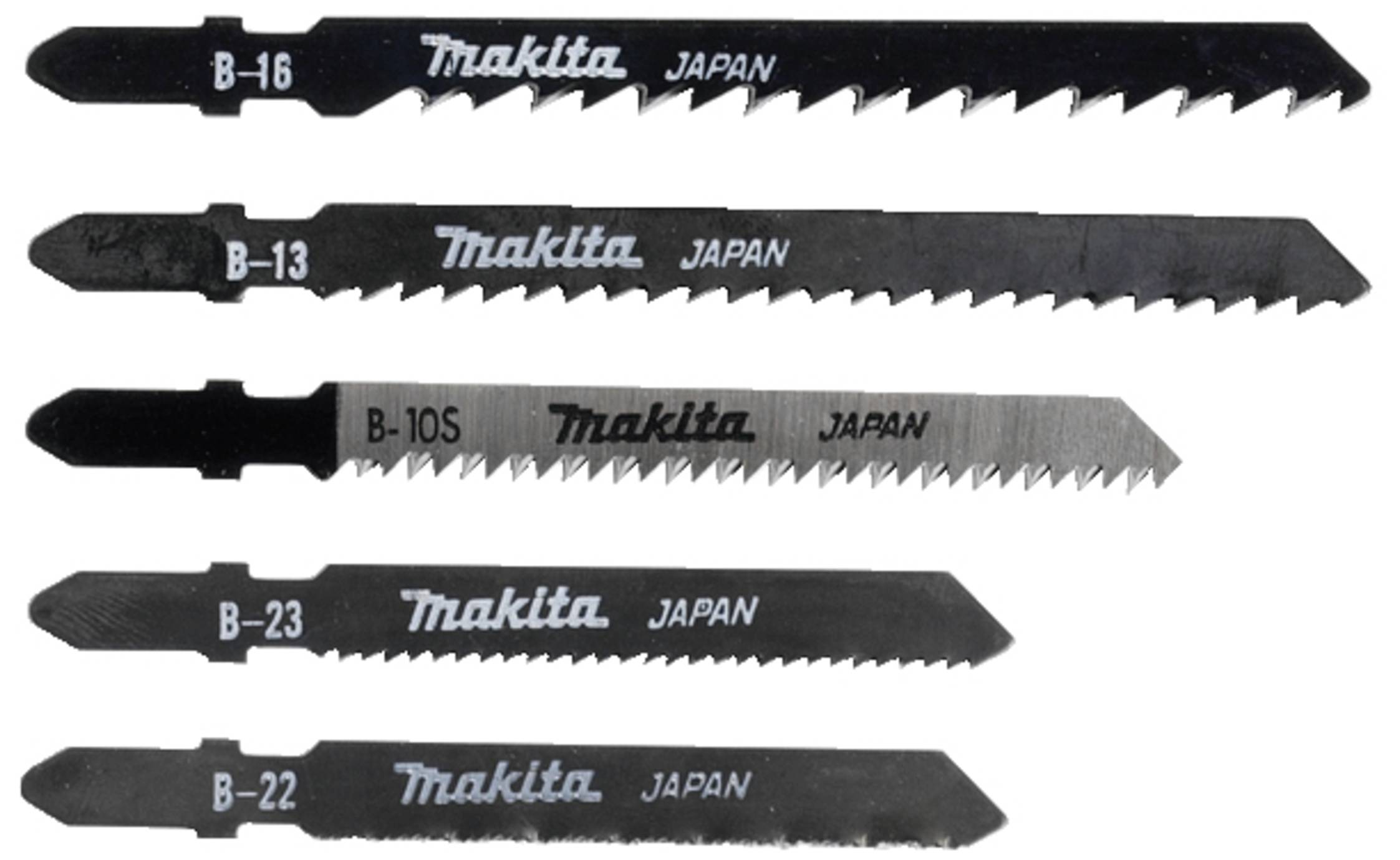 Set de lames pour scie sauteuse, 5 pièces. Makita A-86898