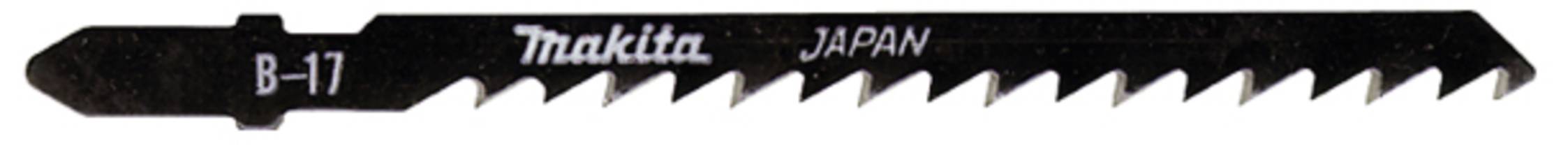 Lame de scie sabre de la marque Makita, modèle B-17, avec des dents acérées pour couper, pays d'origine Japon.