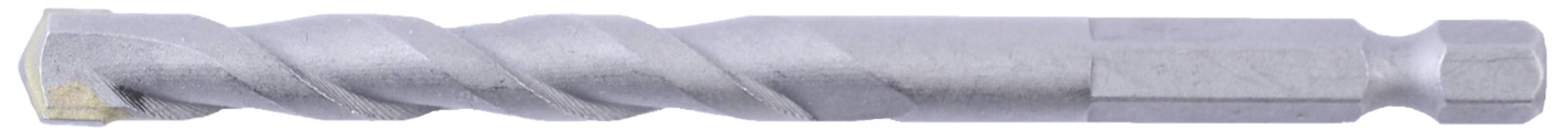 Foret en métal à cannelure hélicoïdale et tige hexagonale, utilisé pour percer des matériaux durs.