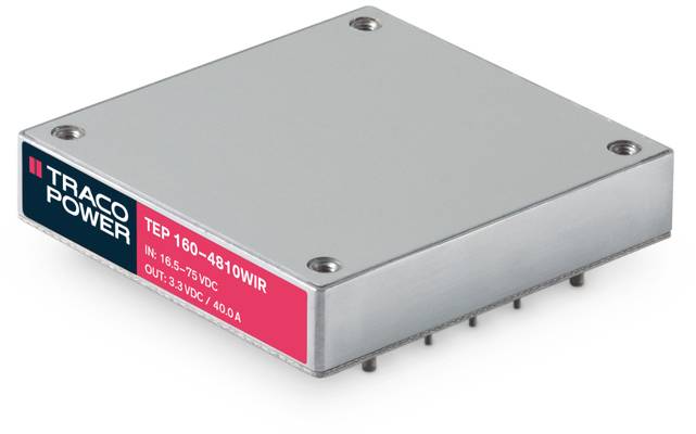 TracoPower TEP 160-2411WIR Convertisseur CC/CC pour circuits imprimés 24 V/DC 3.3 V/DC 40 A 160 W Nbr. de sorties: 1 x Contenu