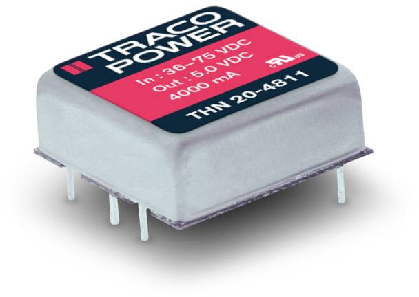 TracoPower THN 20-1211 Convertisseur CC/CC pour circuits imprimés 12 V/DC 5 V/DC 4 A 20 W Nbr. de sorties: 1 x Contenu 1 pc(s)