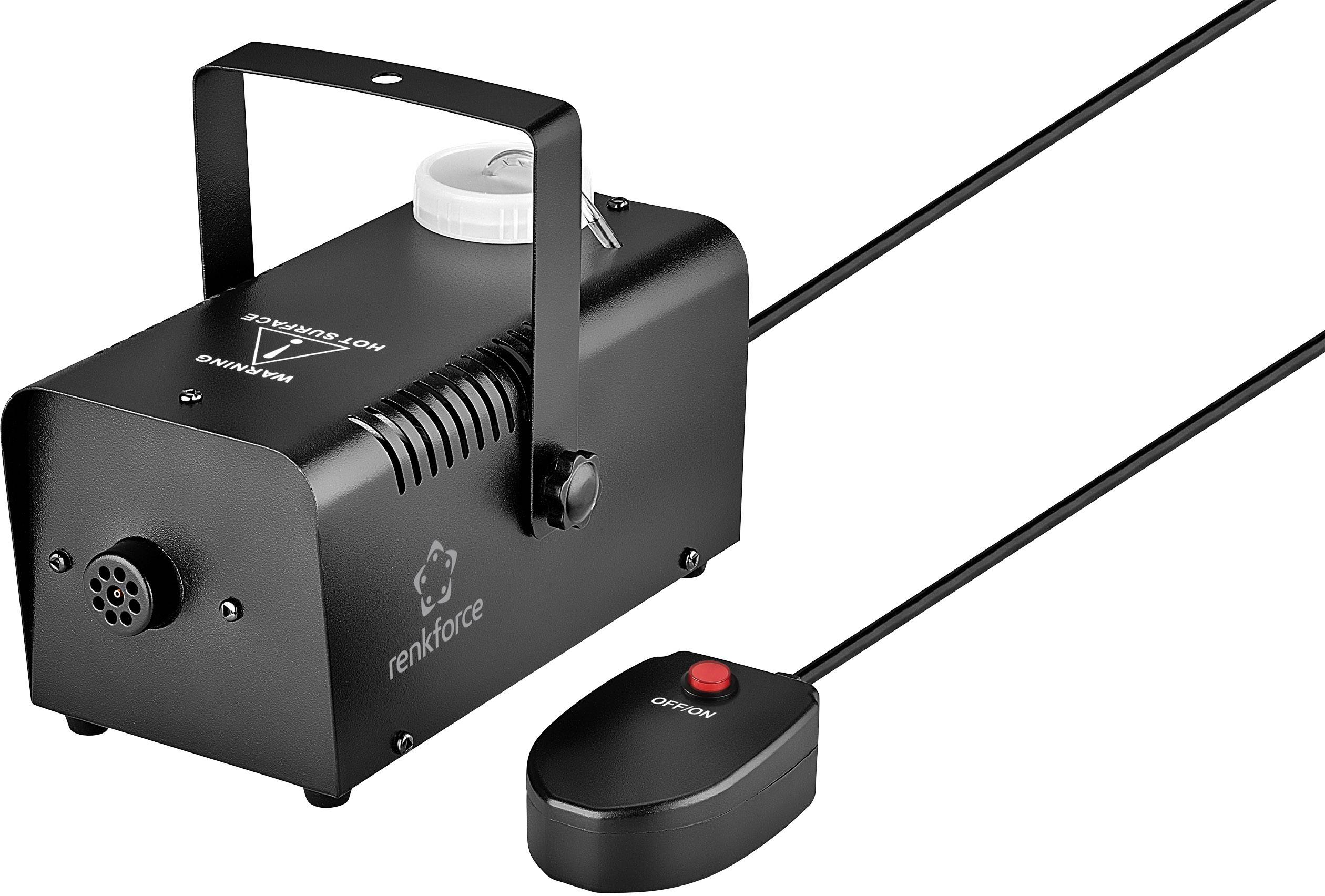 Renkforce FM01 Machine à brouillard avec étrier de fixation, avec télécommande filaire