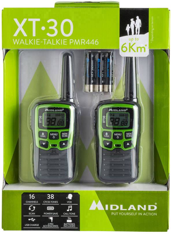 Midland XT30 C1177 Talkie-walkie PMR jeu de 2