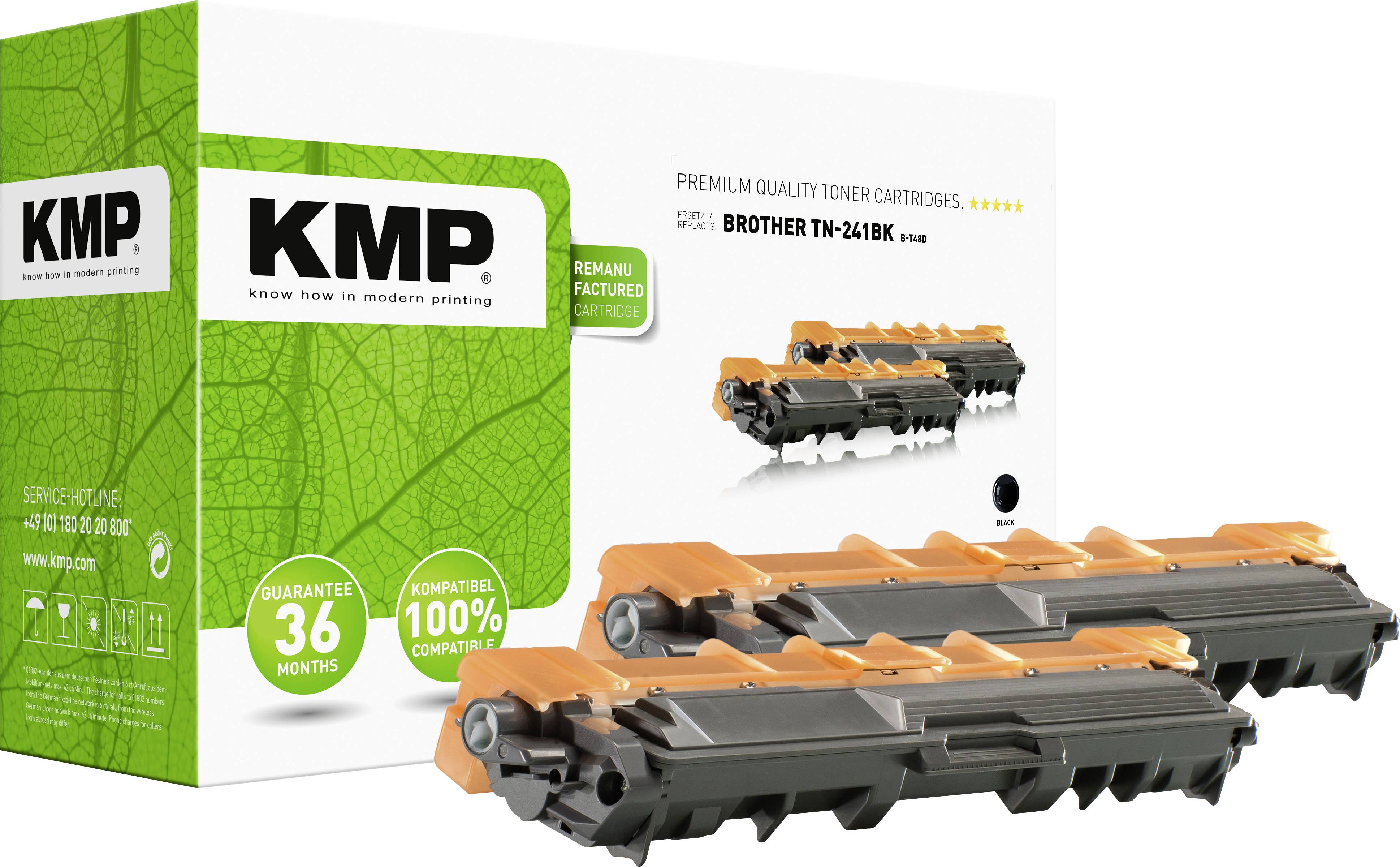 KMP Cassette de toner remplace Brother TN-241BK, TN241BK compatible noir 5000 pages B-T48D