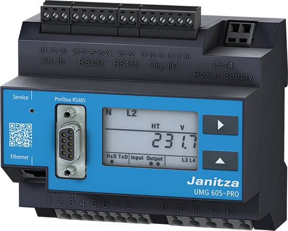 Janitza UMG 605-PRO Analyseur de qualité de tension