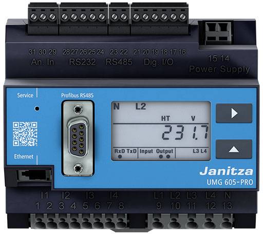 Janitza UMG 605-PRO Analyseur de qualité de tension