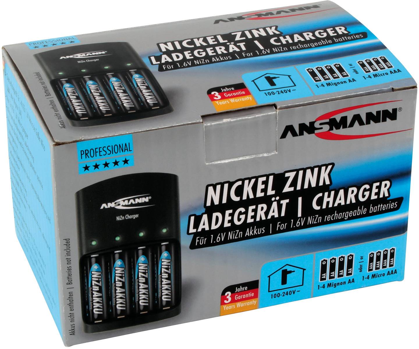 Chargeur de piles rondes NiZn Ansmann Charger NiZn