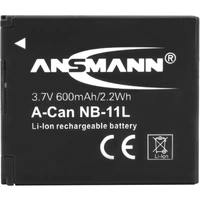 Ansmann A-Can NB 11L Batterie pour appareil photo Remplace l'accu d'origine NB-11L, NB-11LH 3.7 V 600 mAh Ansmann A-Can NB 11L Batterie pour appareil photo Remplace l'accu d'origine NB-11L, NB-11LH 3.7 V 600 mAh