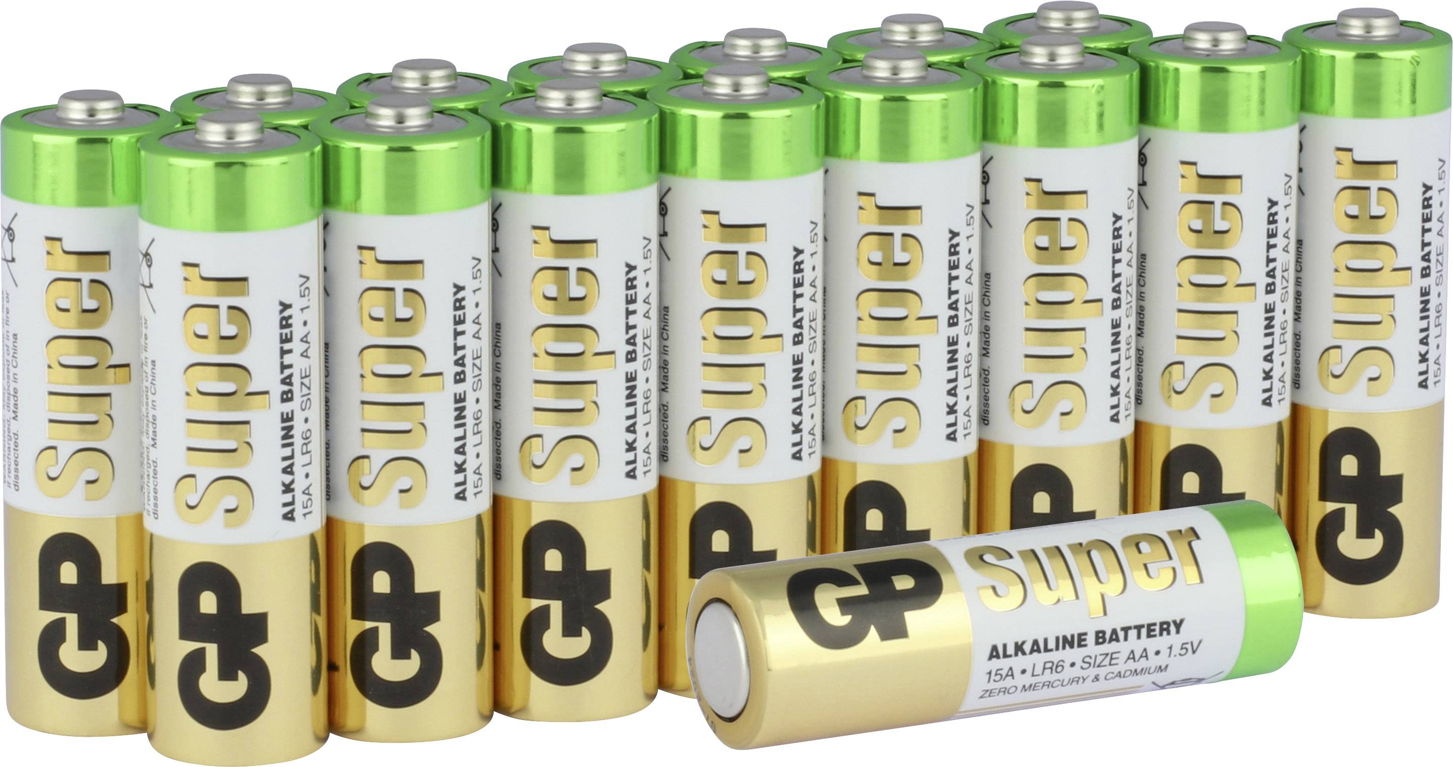 GP Batteries Super Pile LR6 (AA) alcaline(s) 1.5 V 16 pc(s)