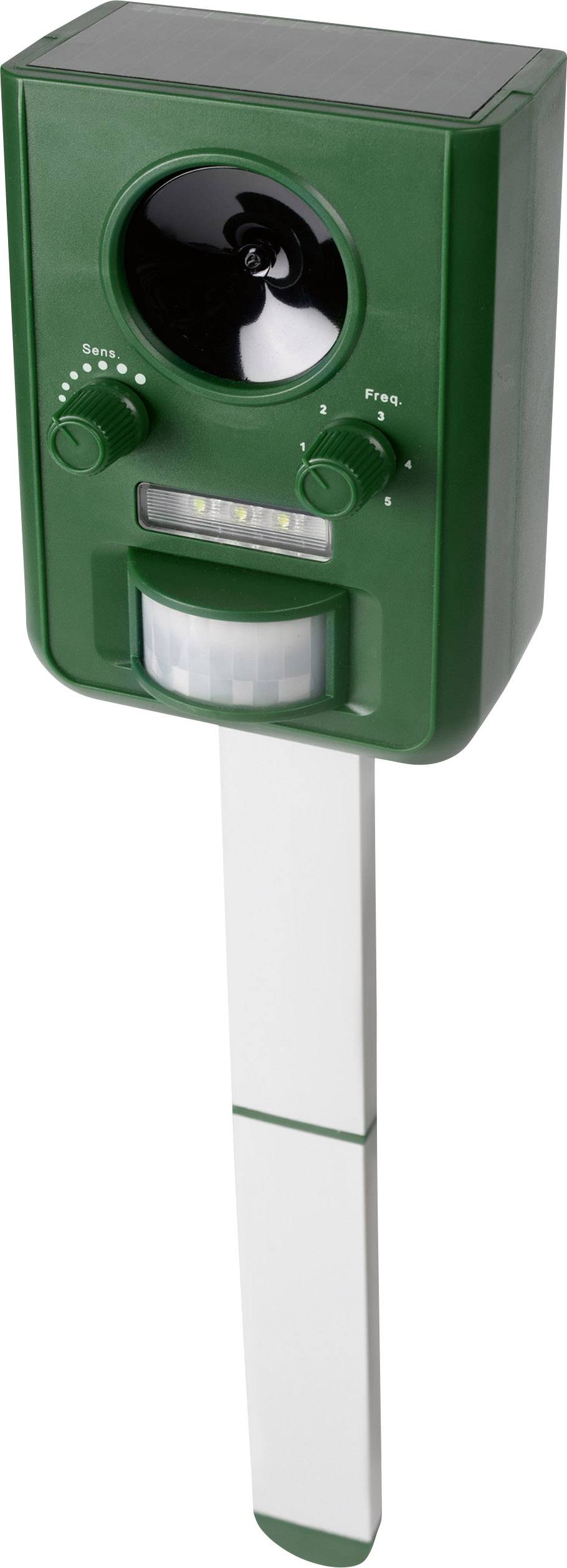 Répulseur d'animaux Gardigo Solar Type de fonctions multiple fréquence, éclairage LED Champ d'action 100 m² 1 pc(s)